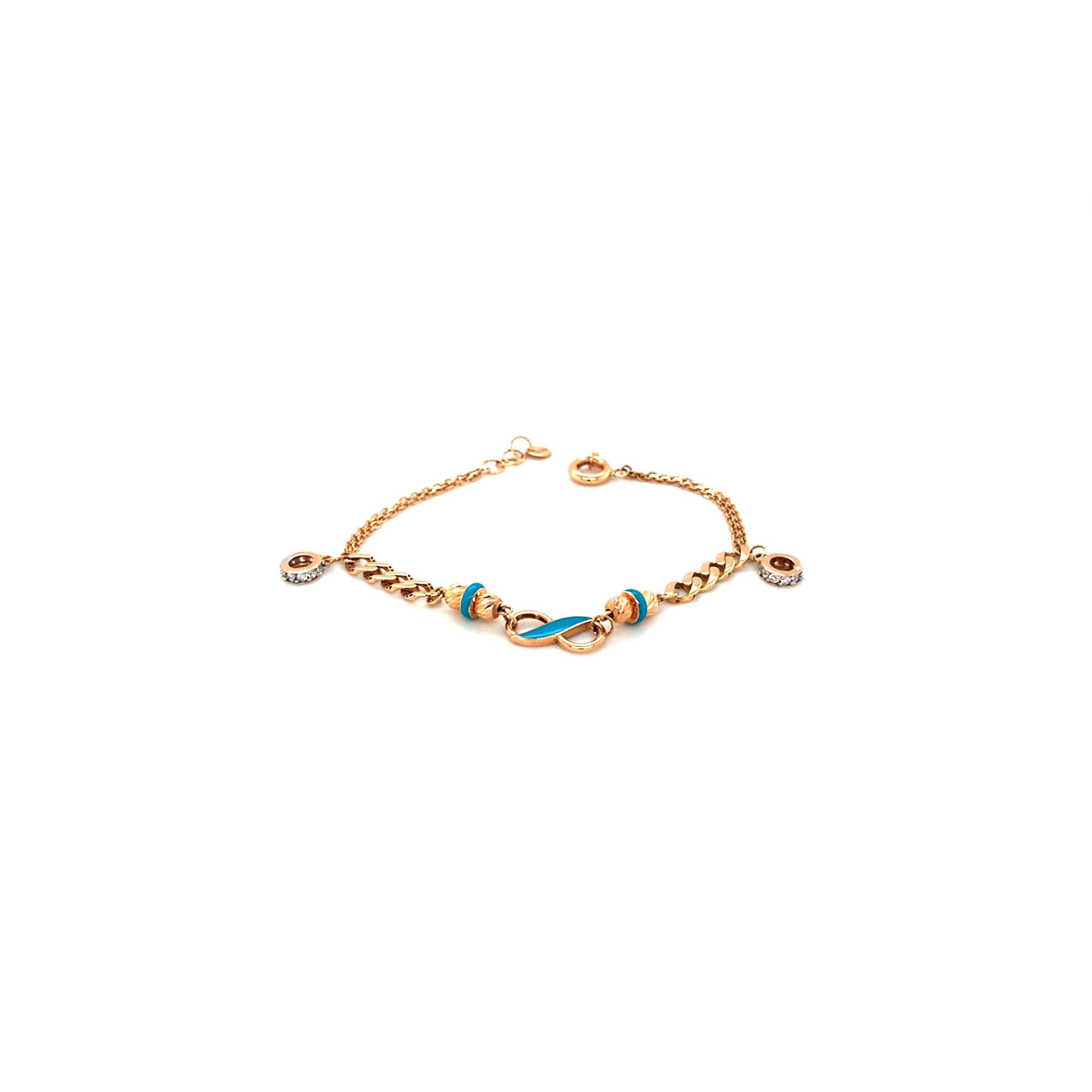 18KT Gold Infinity Bracelet for Everyday Wear