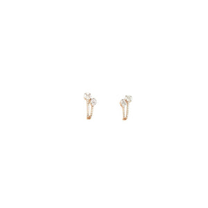 Diamond Duo Stud Earrings for Women