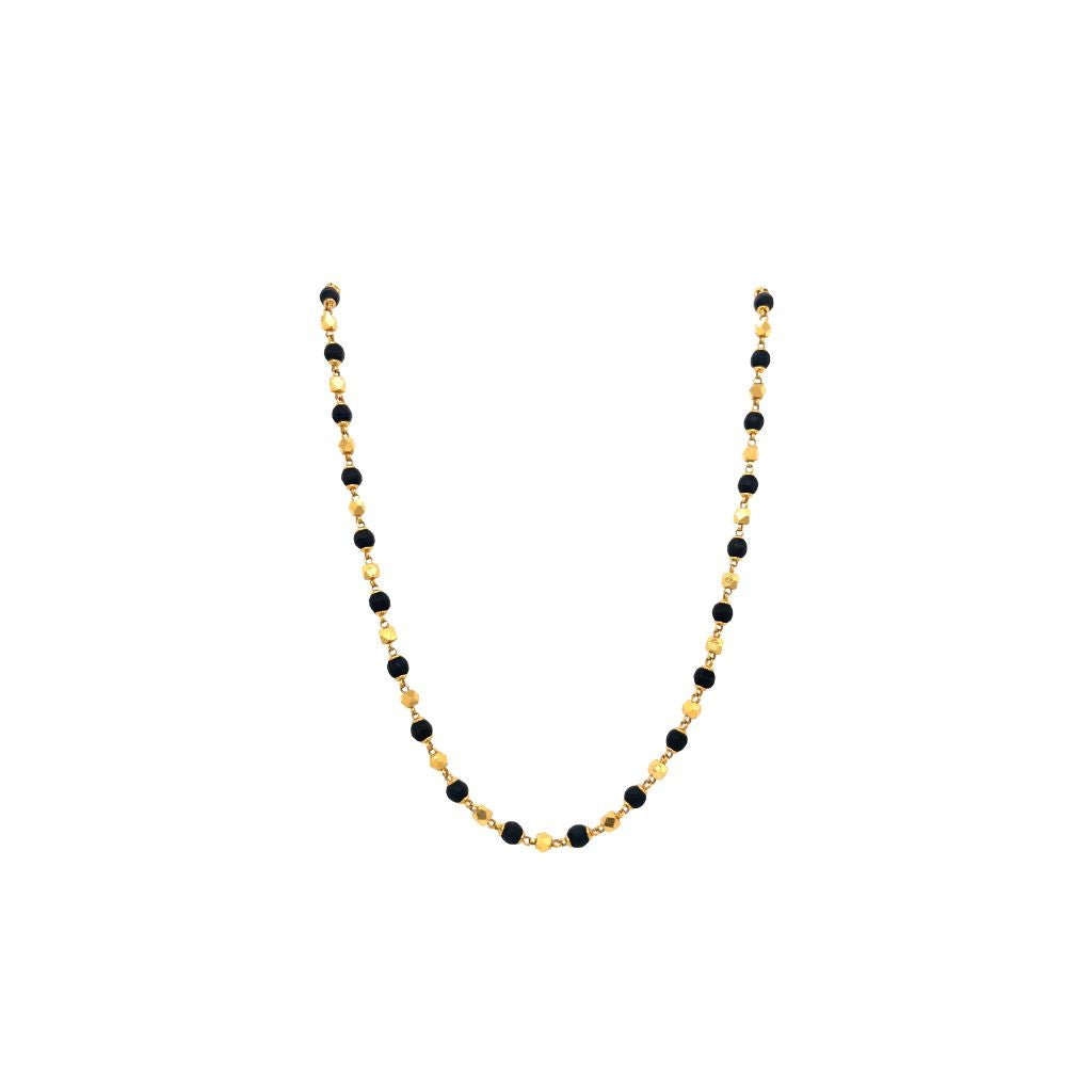 Tulsi Bead Gold Chain  Spiritual Wear