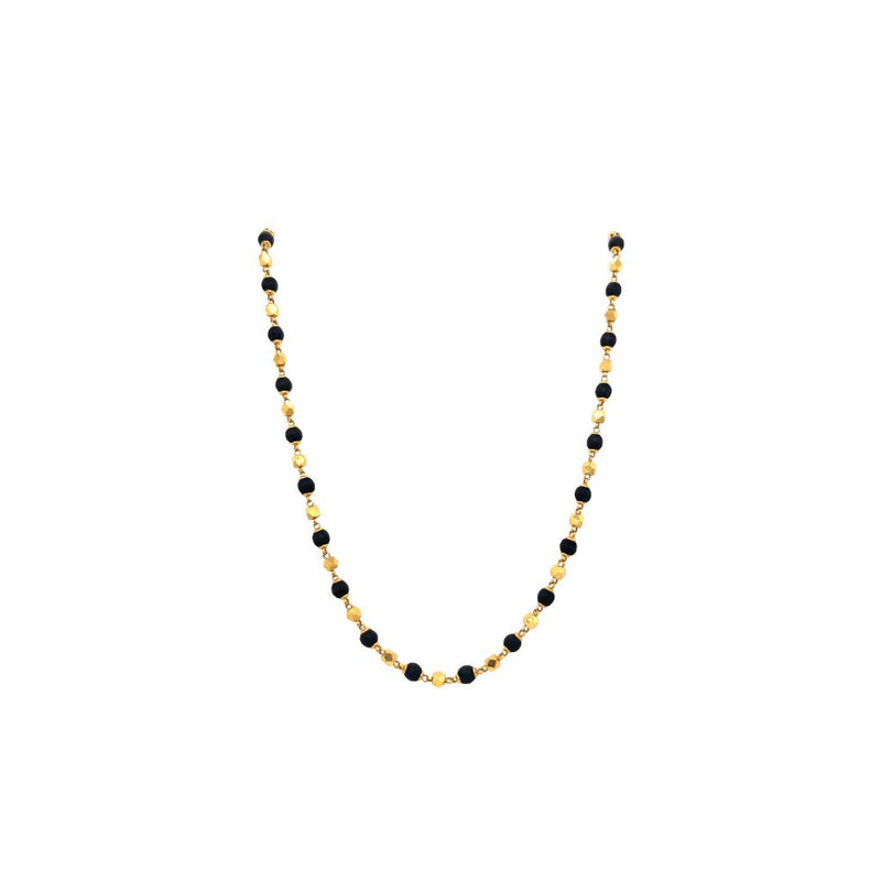 Tulsi Bead Gold Chain | Spiritual Wear