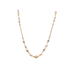 Designer Gold Bead & Pearl Chain  Stylish Pattern
