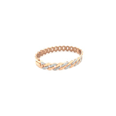 18KT Two-Tone Gold Link Kada for Men