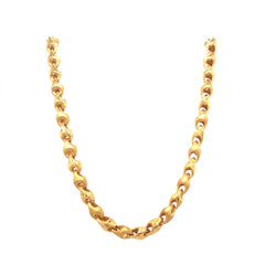 22KT Daily Wear Gold Chain  Twisted Link Pattern
