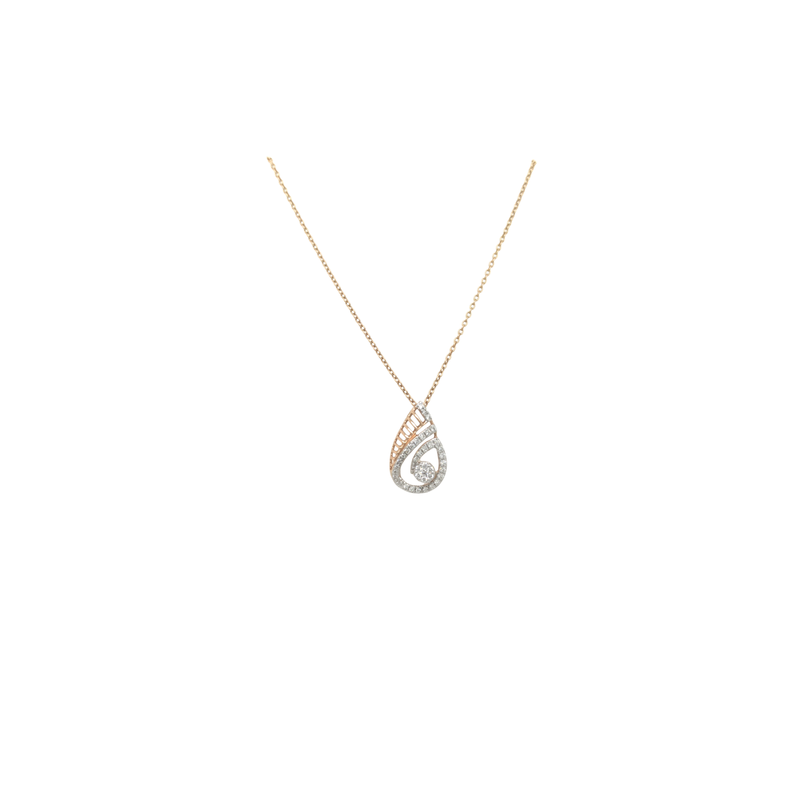 Teardrop Diamond Pendant in Gold | Elegant Fine Jewellery