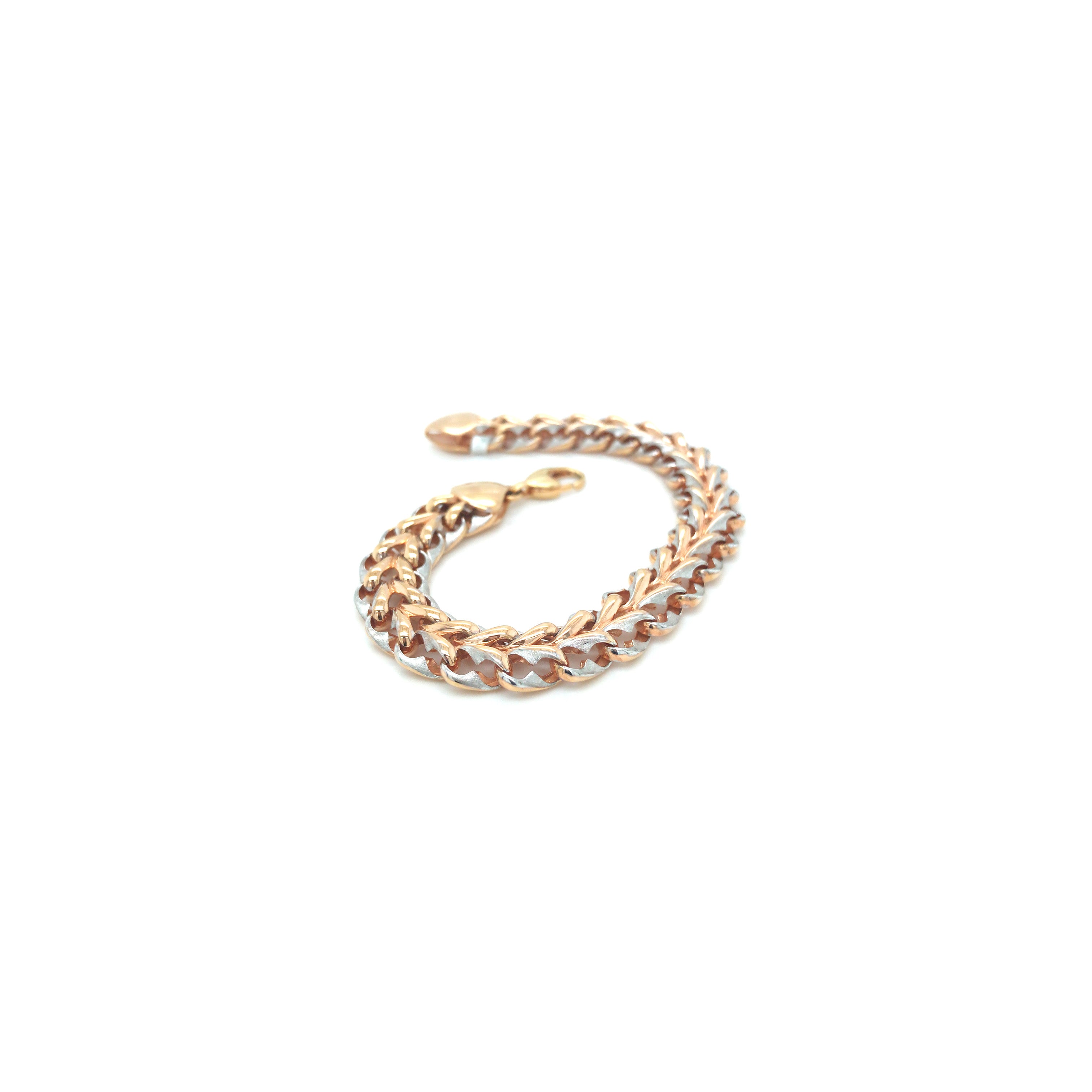 18KT Two-Tone Gold Bracelet for Men