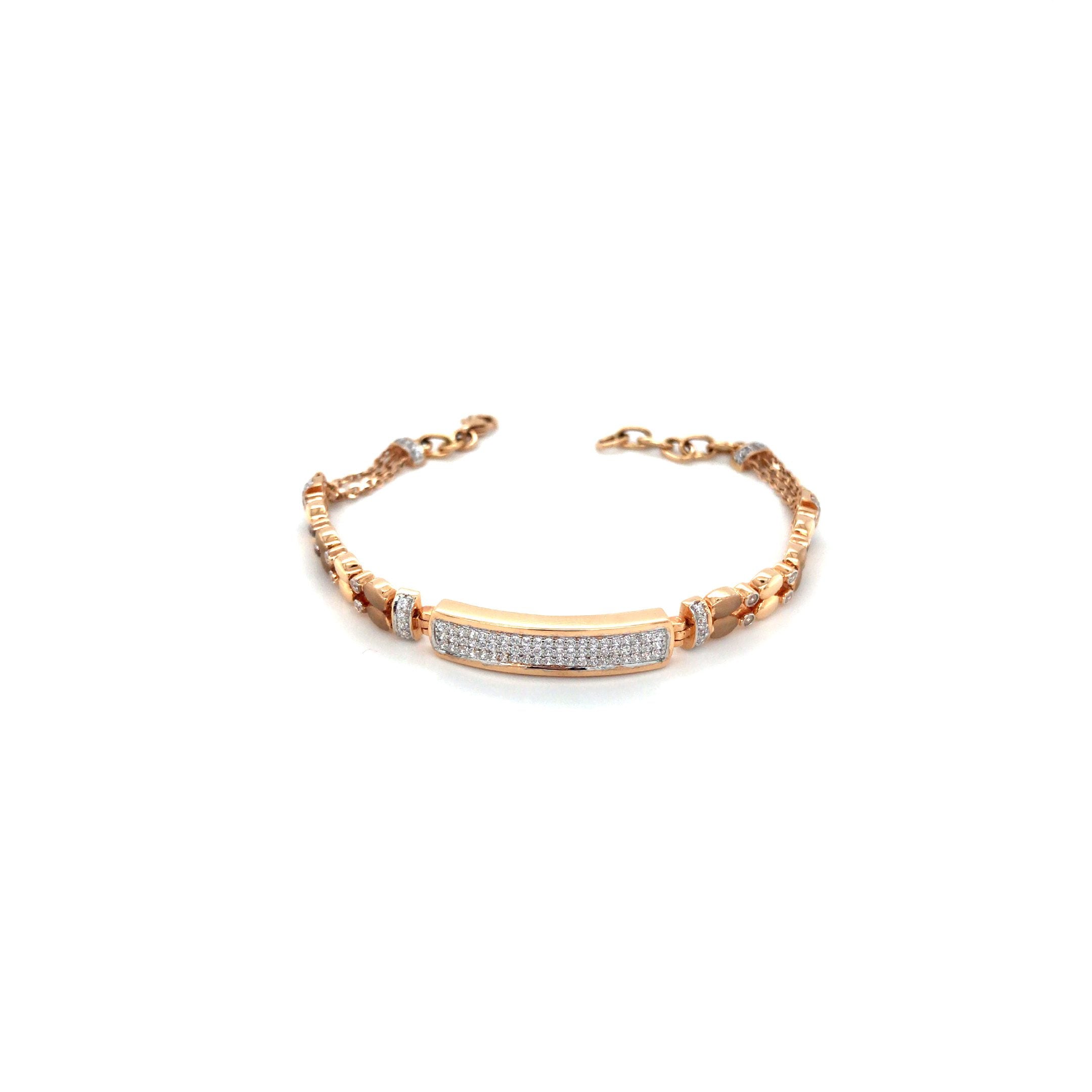 18KT Gold Diamond Bracelet for Women