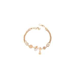 18KT Gold Charm Bracelet for Women | Designer Style
