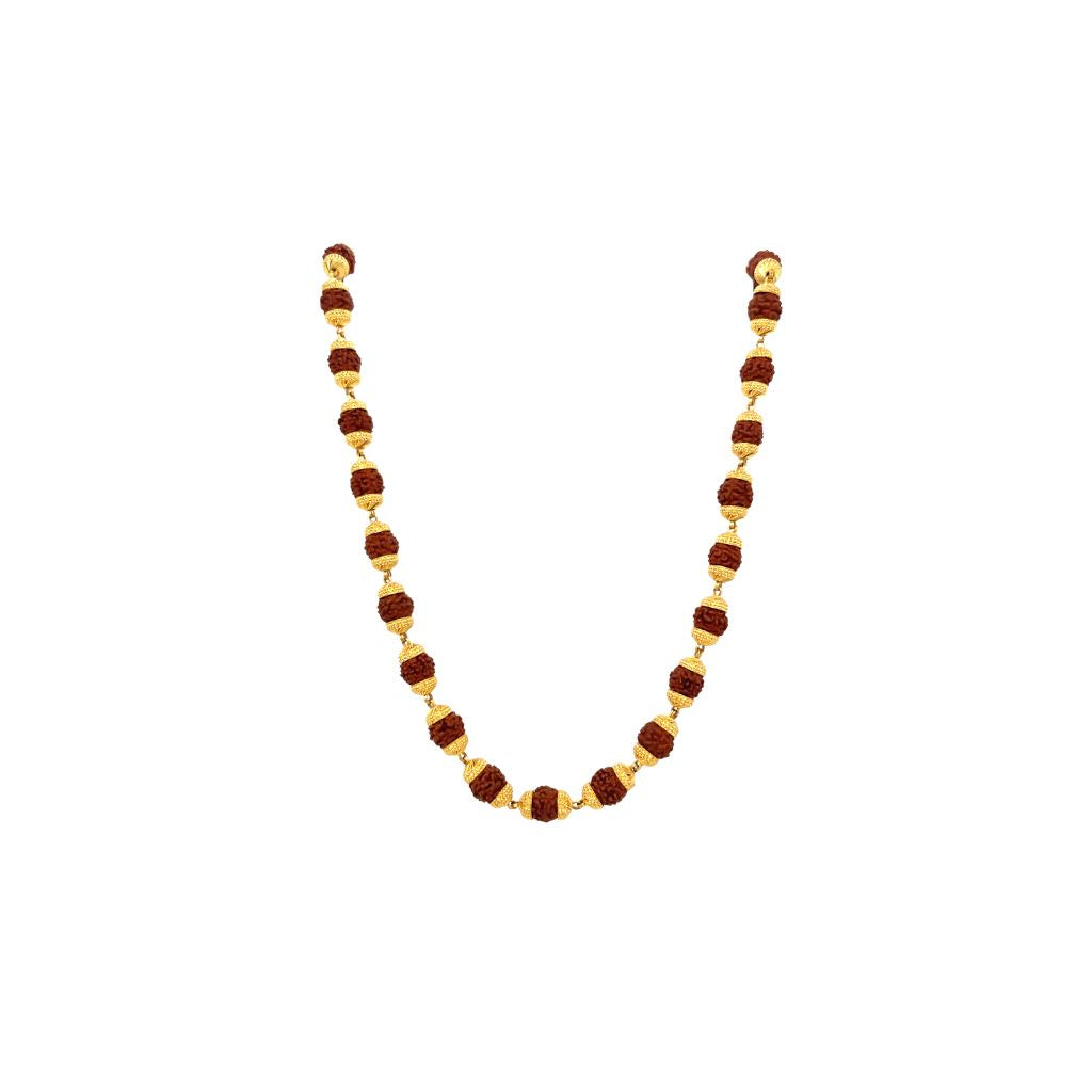 Rudraksha Gold Mala for Gifting  Premium Design