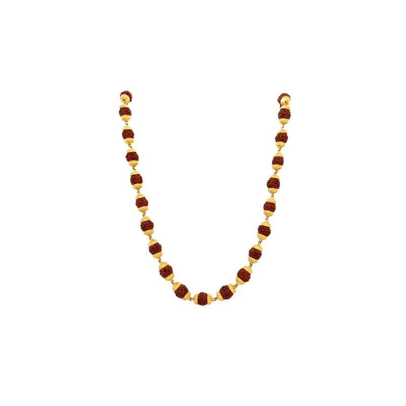 Rudraksha Gold Mala for Gifting  Premium Design