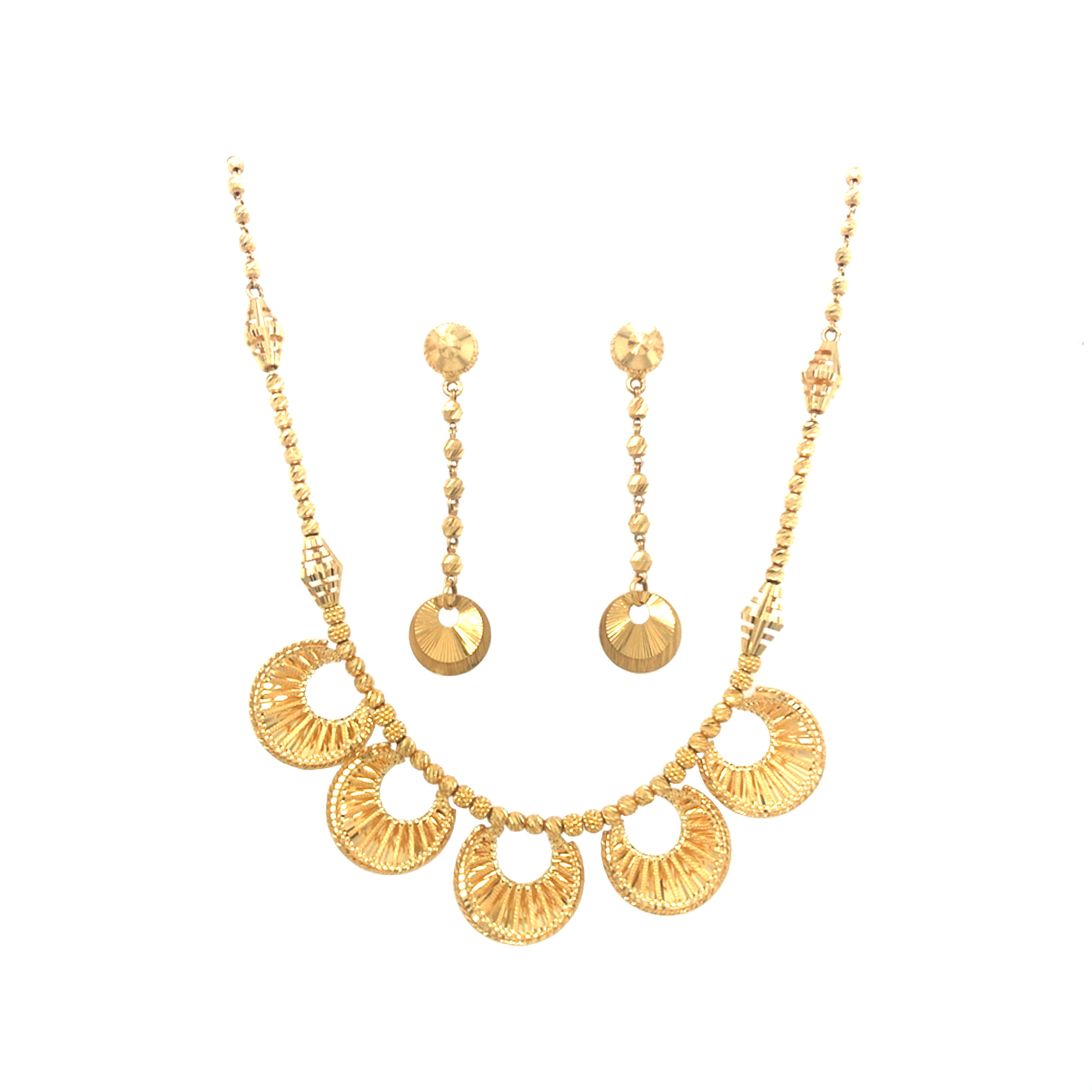 22KT Gold Traditional Necklace Set