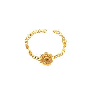22K Gold Floral Bracelet for Women | Latest Design