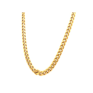22KT Gold Men's Chain | Thick Link Pattern