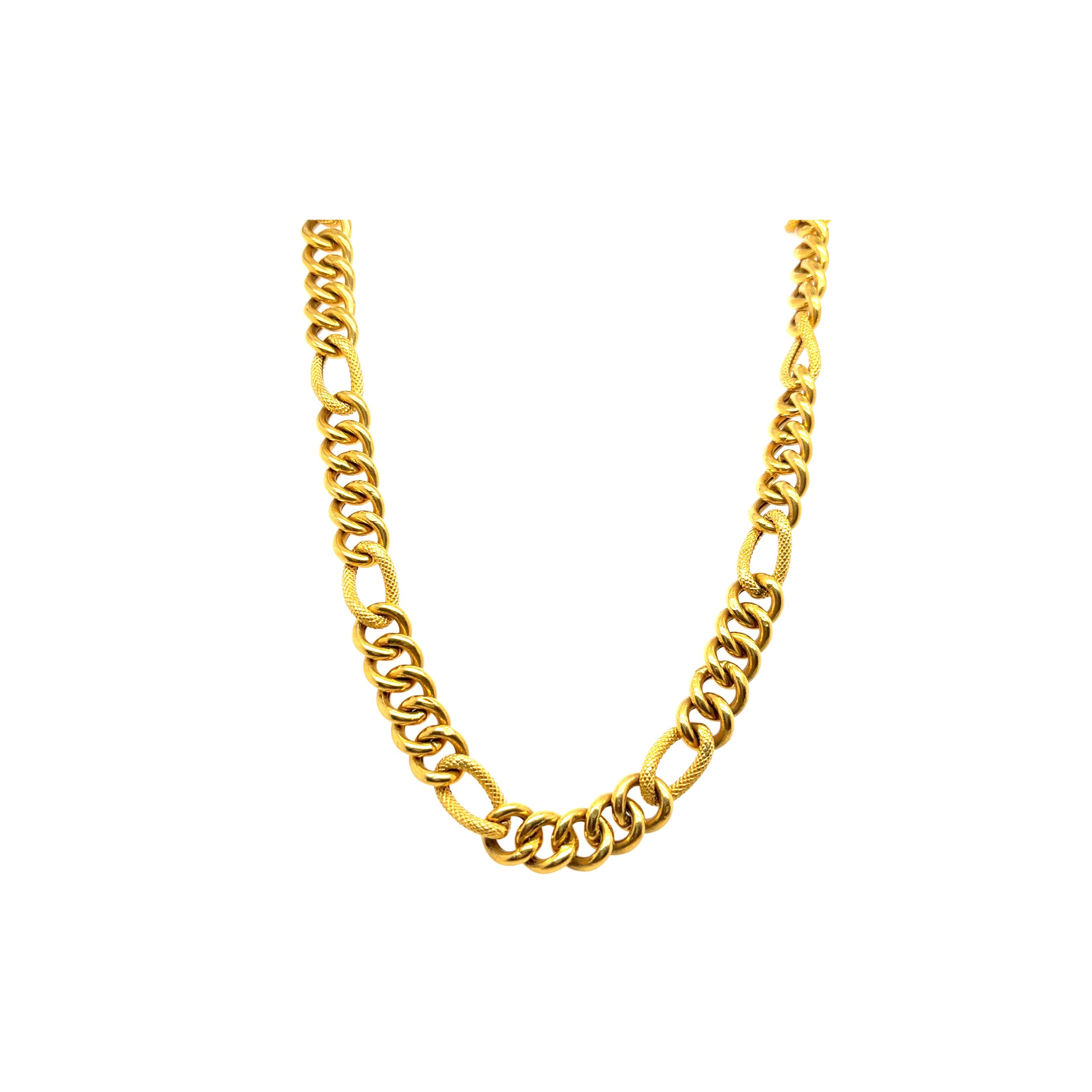22KT Gold Curb Chain Necklace for Men  Heavy Design