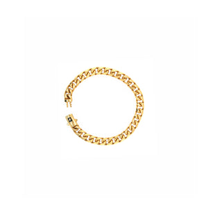 22K Gold Cuban Chain Bracelet for Men | Classic Bold Design