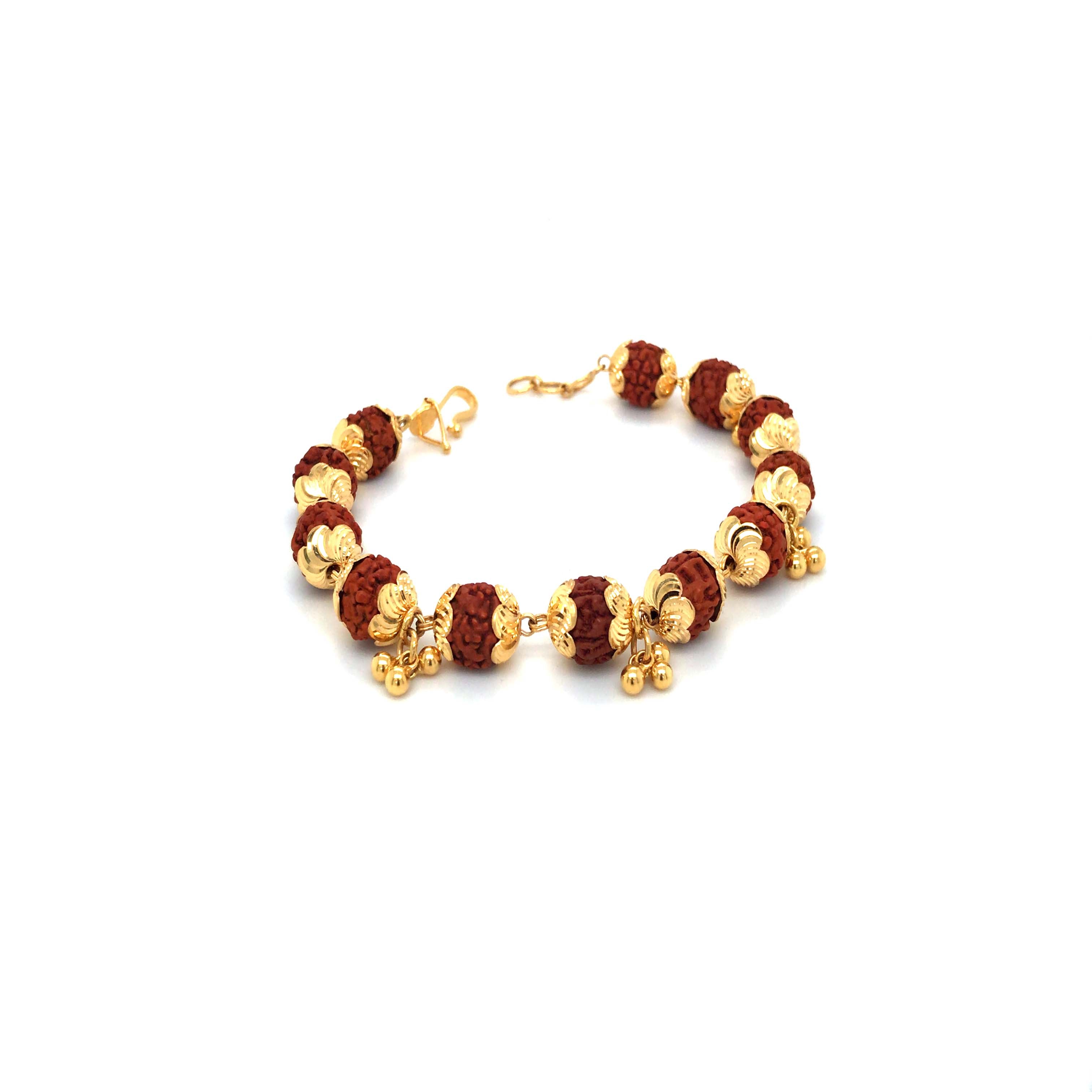 Gold Rudraksha Bracelet for Men & Women