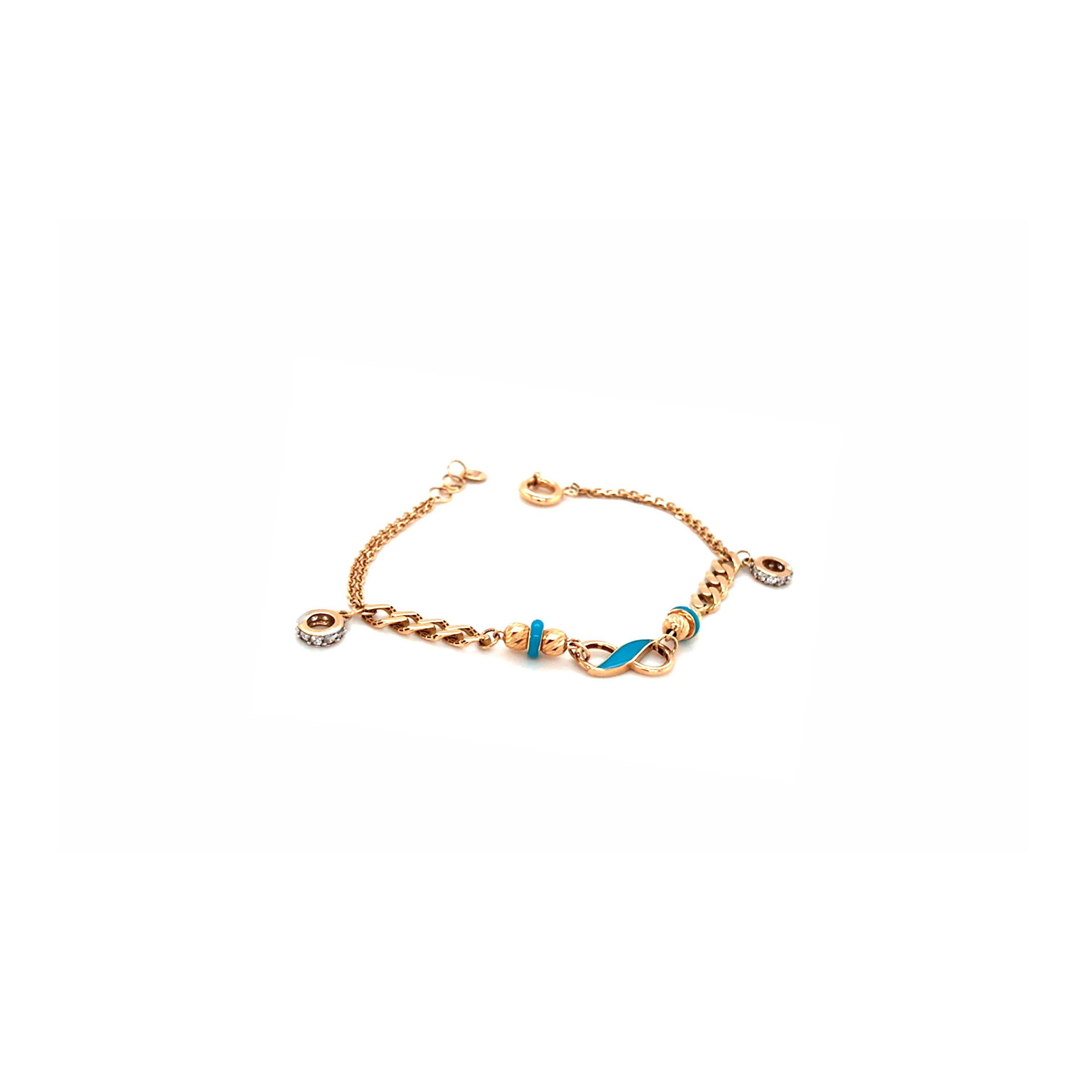 18KT Gold Infinity Bracelet for Everyday Wear