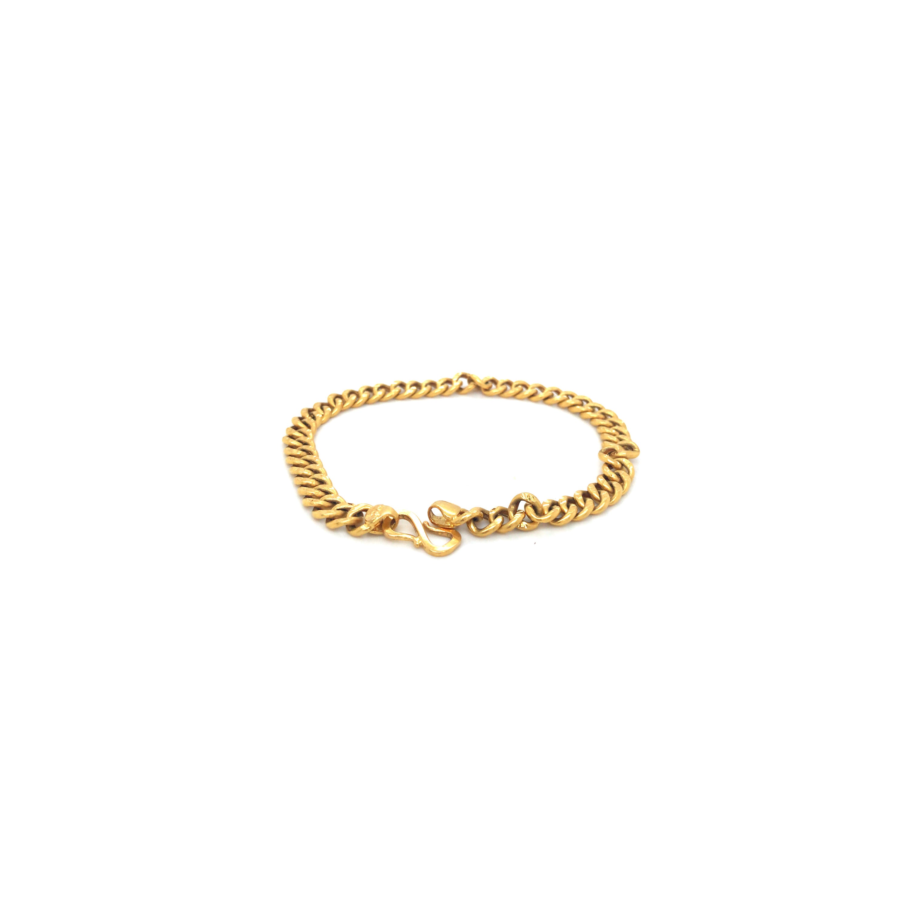 22K Gold Chain Bracelet for Men | Classic Daily Wear Jewellery