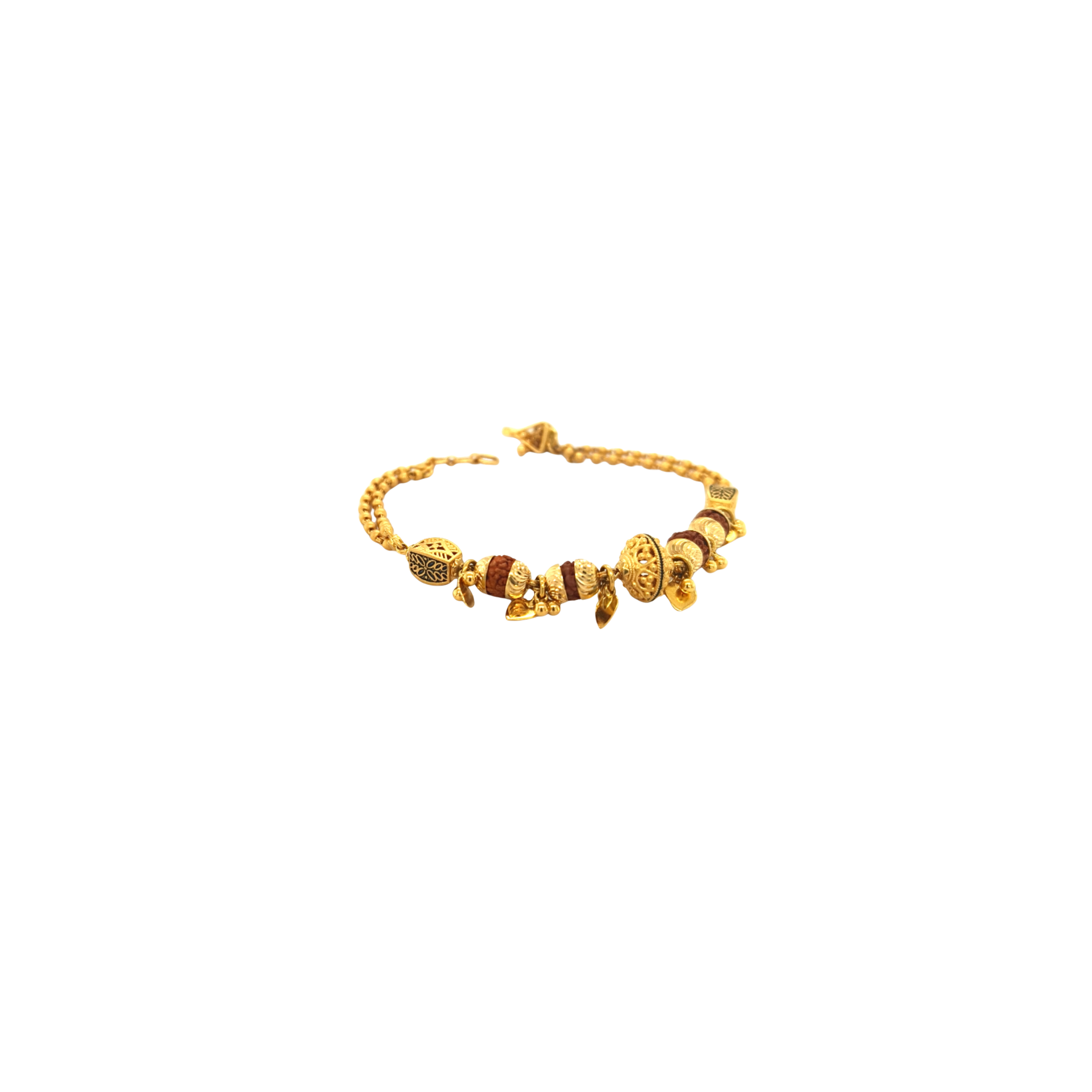 Gold Rudraksha Bracelet | Spiritual & Elegant Jewellery