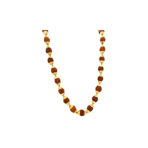 22Kt Gold Rudraksha Mala | Original Rudraksha Necklace