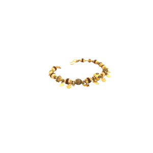 Gold Rudraksha Bracelet with Bead Details