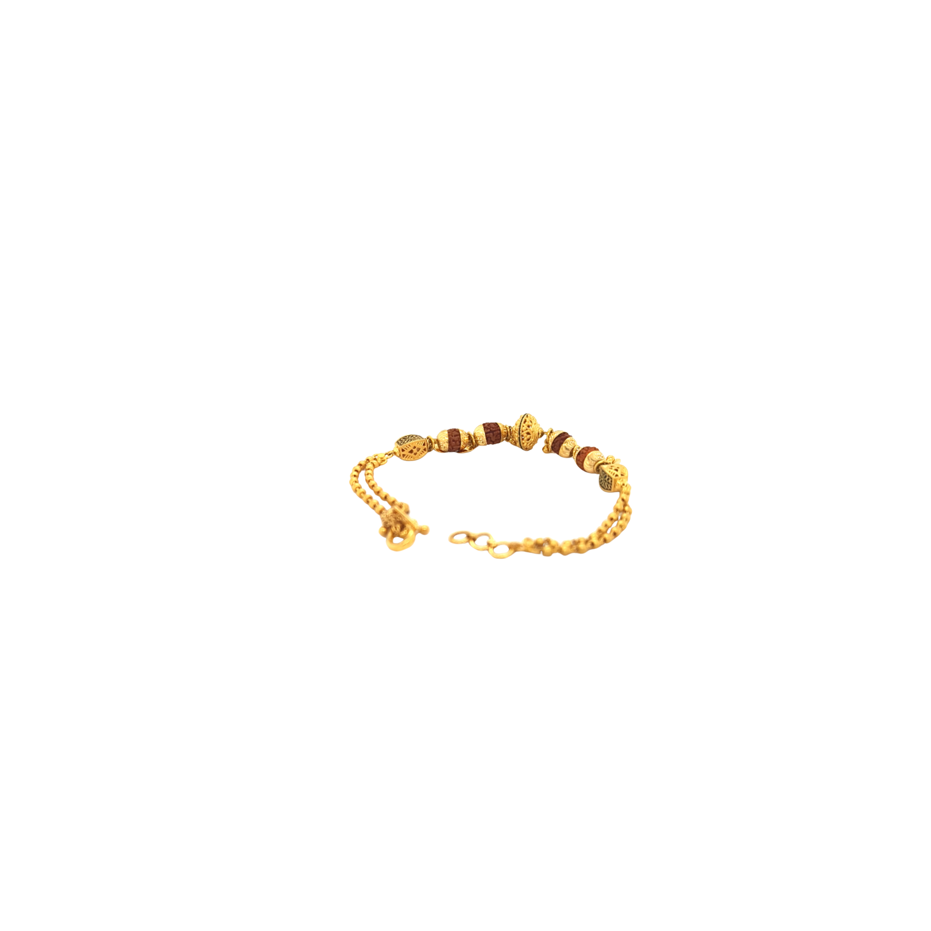 Gold Rudraksha Bracelet | Spiritual & Elegant Jewellery