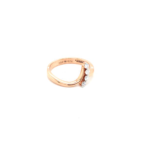 Diamond Curve Gold Ring