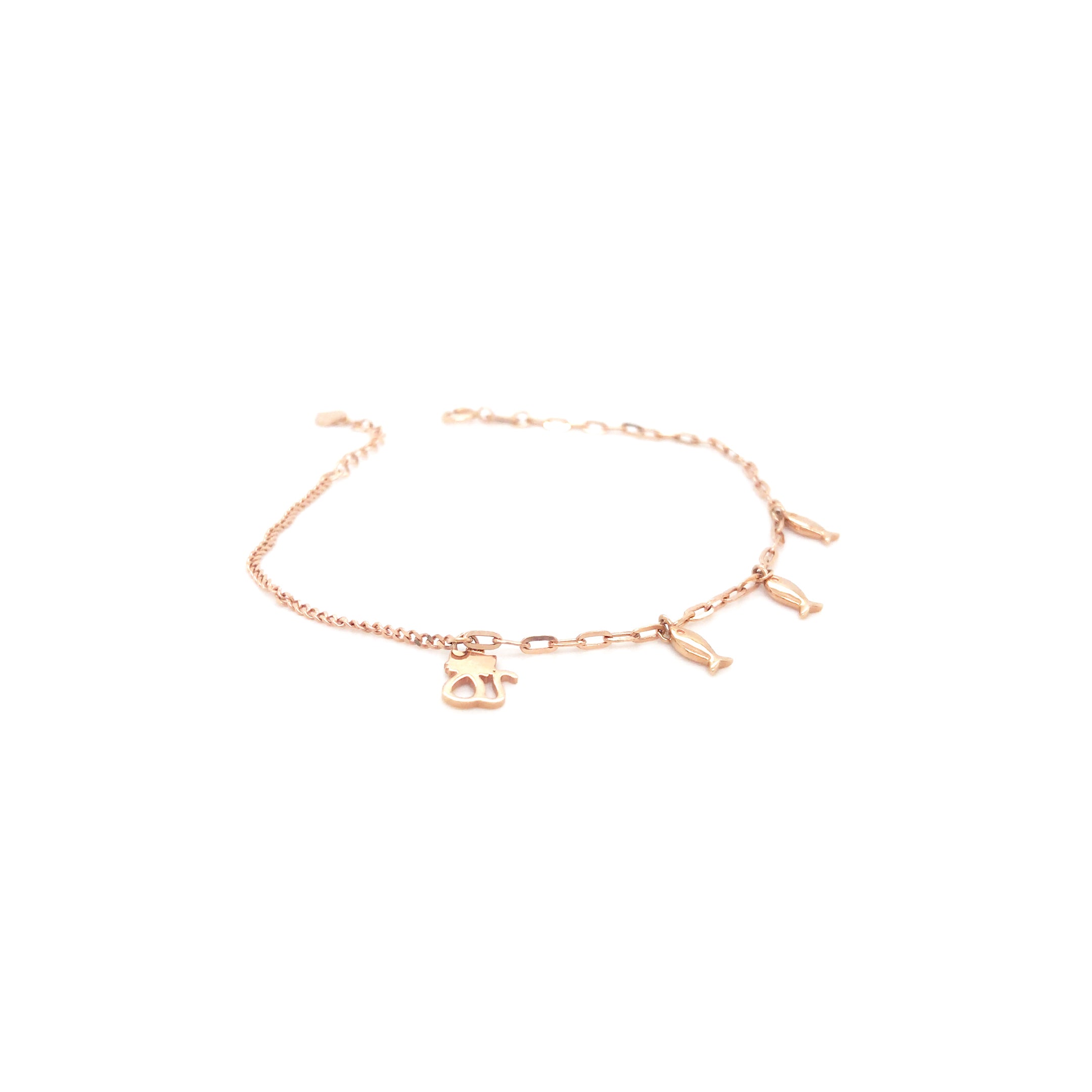 18KT Gold Charm Bracelet for Women