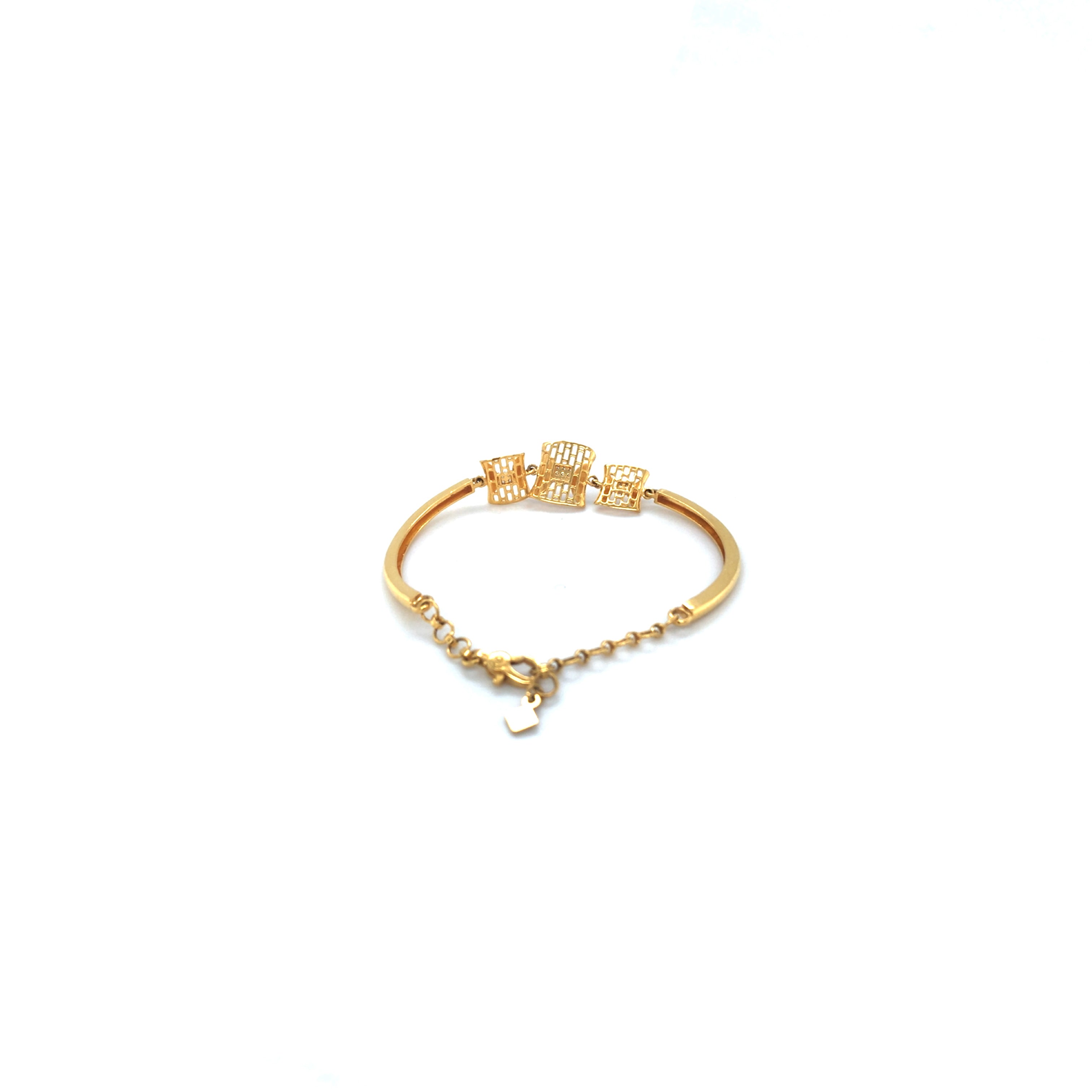 22KT Gold Diamond Bracelet for Women