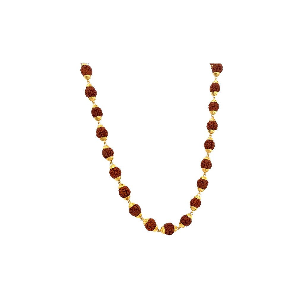 22Kt Gold Rudraksha Mala | Original Rudraksha Chain