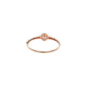 Floral Diamond Bracelet in Rose Gold