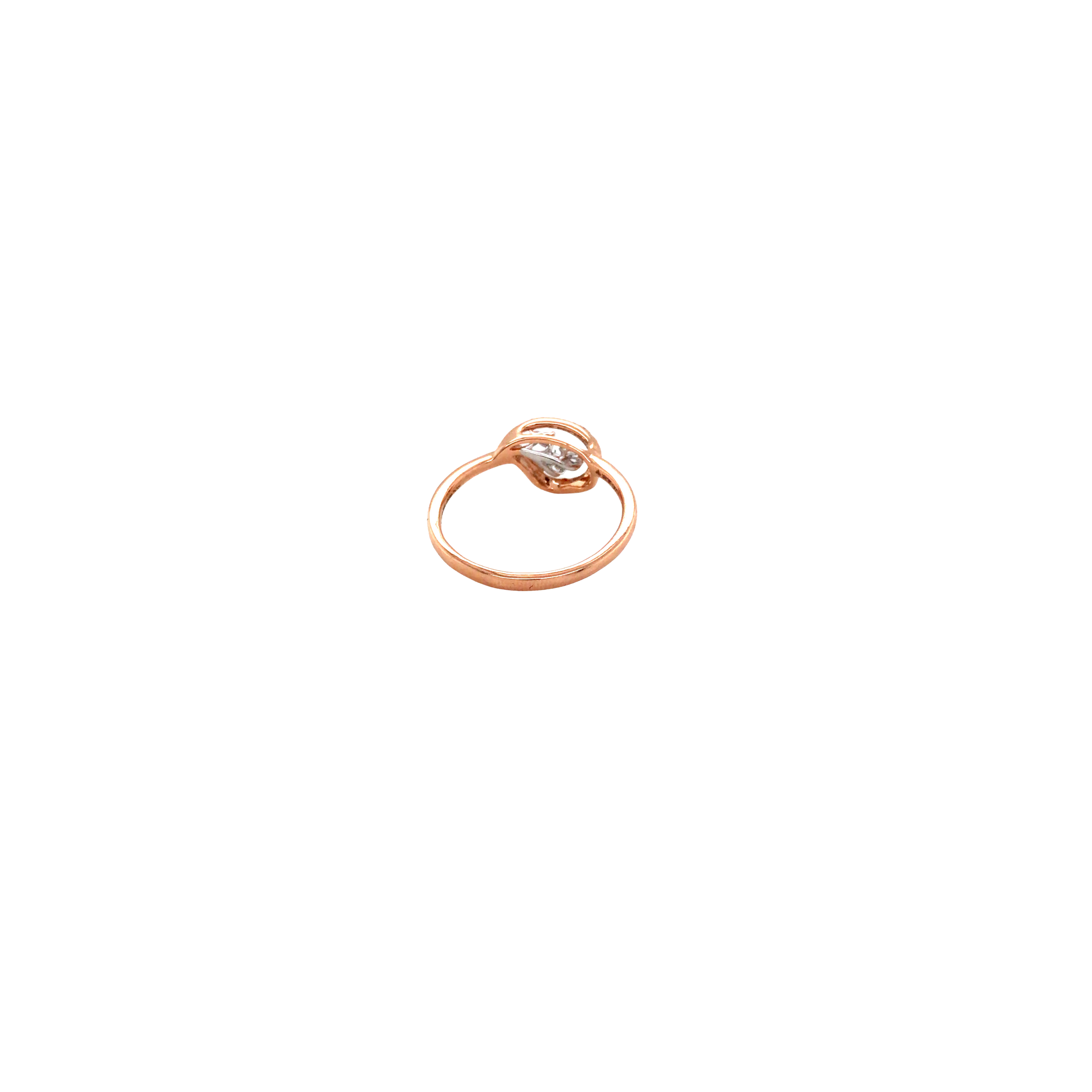 Minimal Diamond Ring in Rose Gold