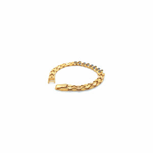22K Gold Patterned Link Bracelet for Men | Premium Gold Jewellery