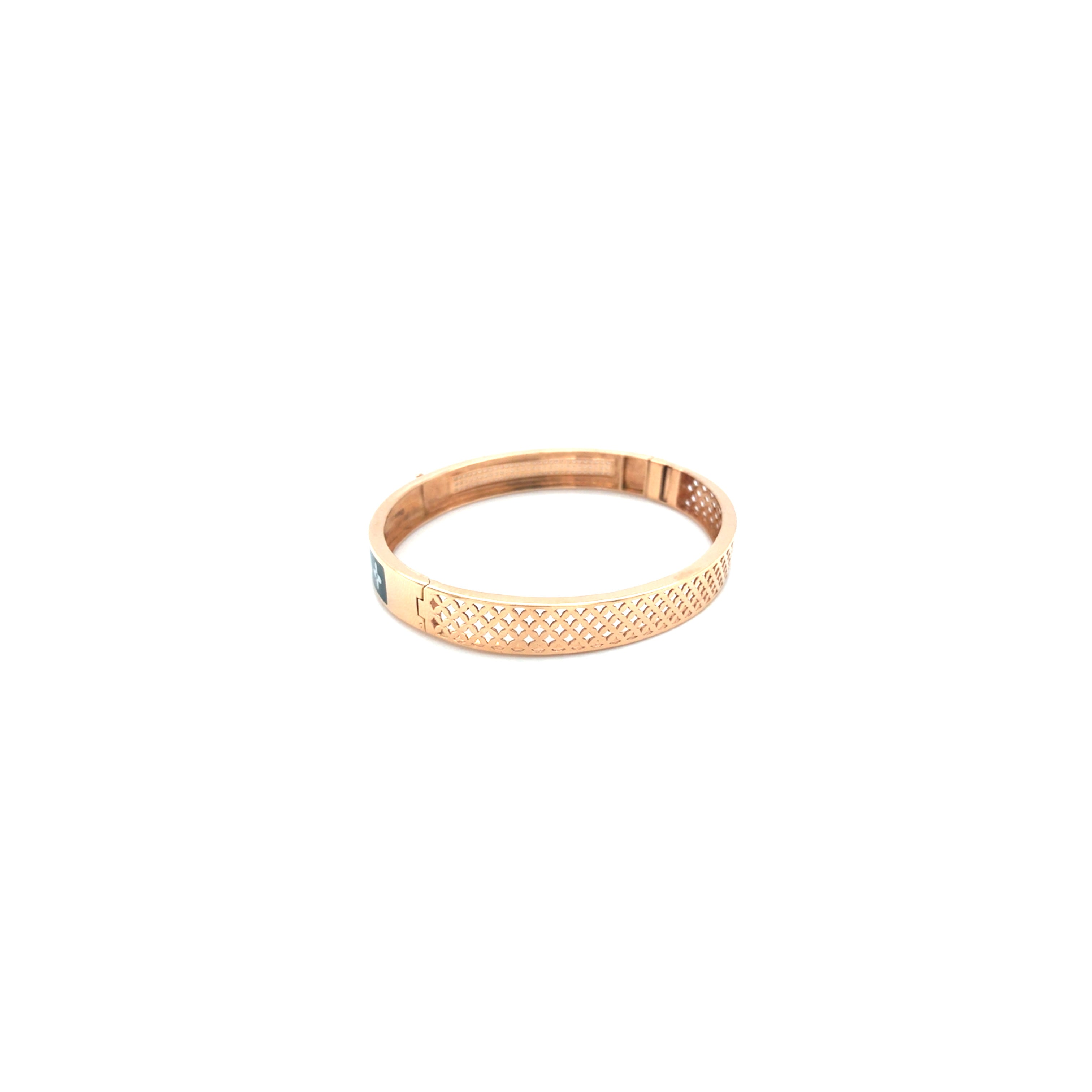 18KT Gold LV Kada for Men