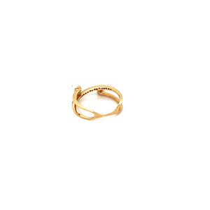 Diamond Accent Open Gold Ring