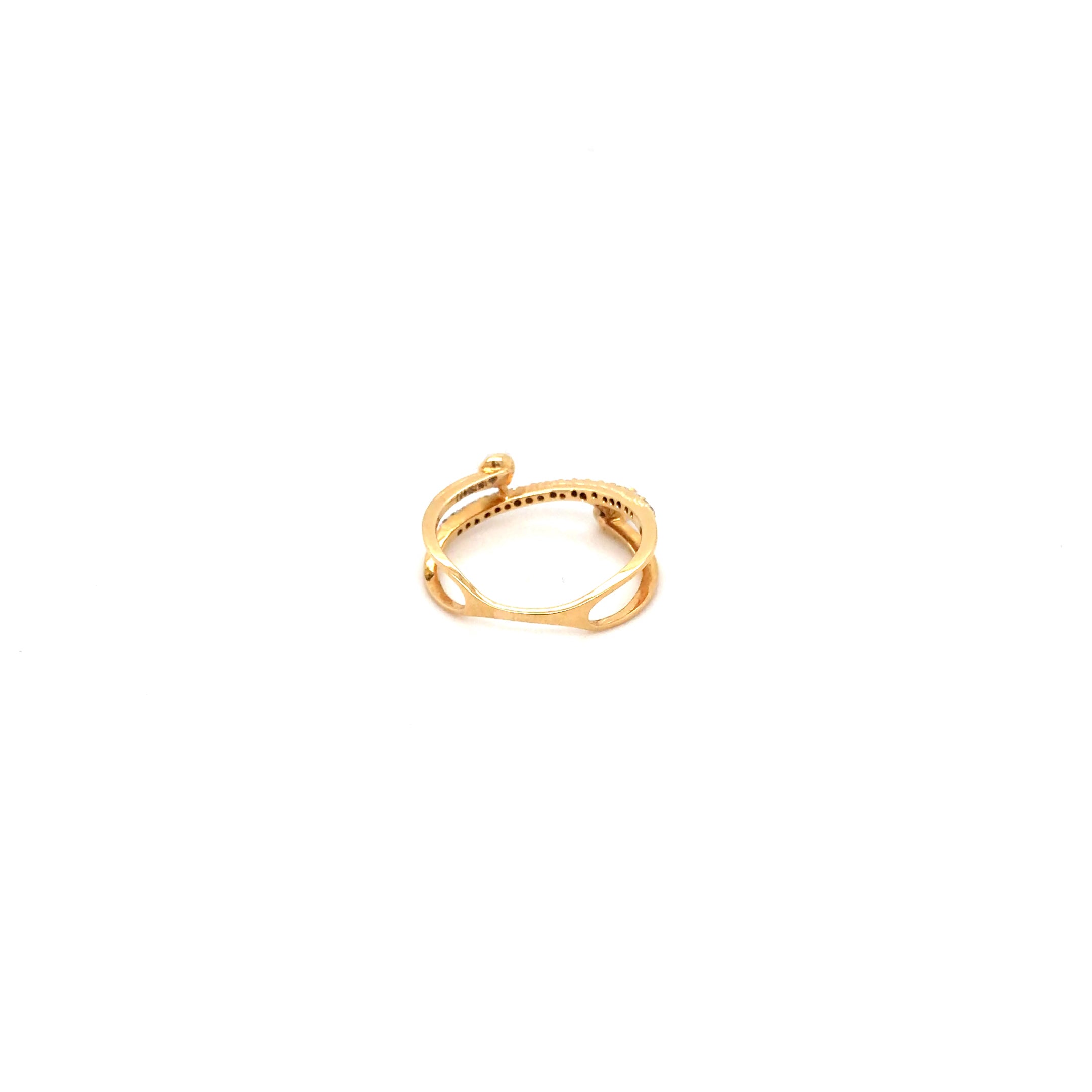 Diamond Accent Open Gold Ring