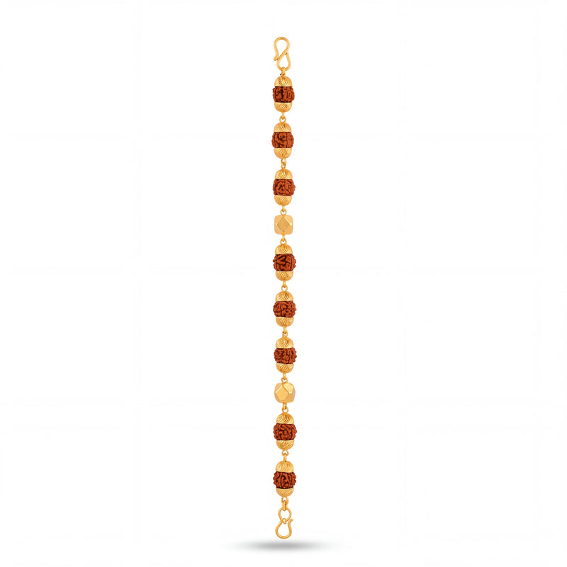 Divine Gold Rudraksha Bracelet