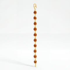 Sacred Aura Rudraksha Gold Bracelet