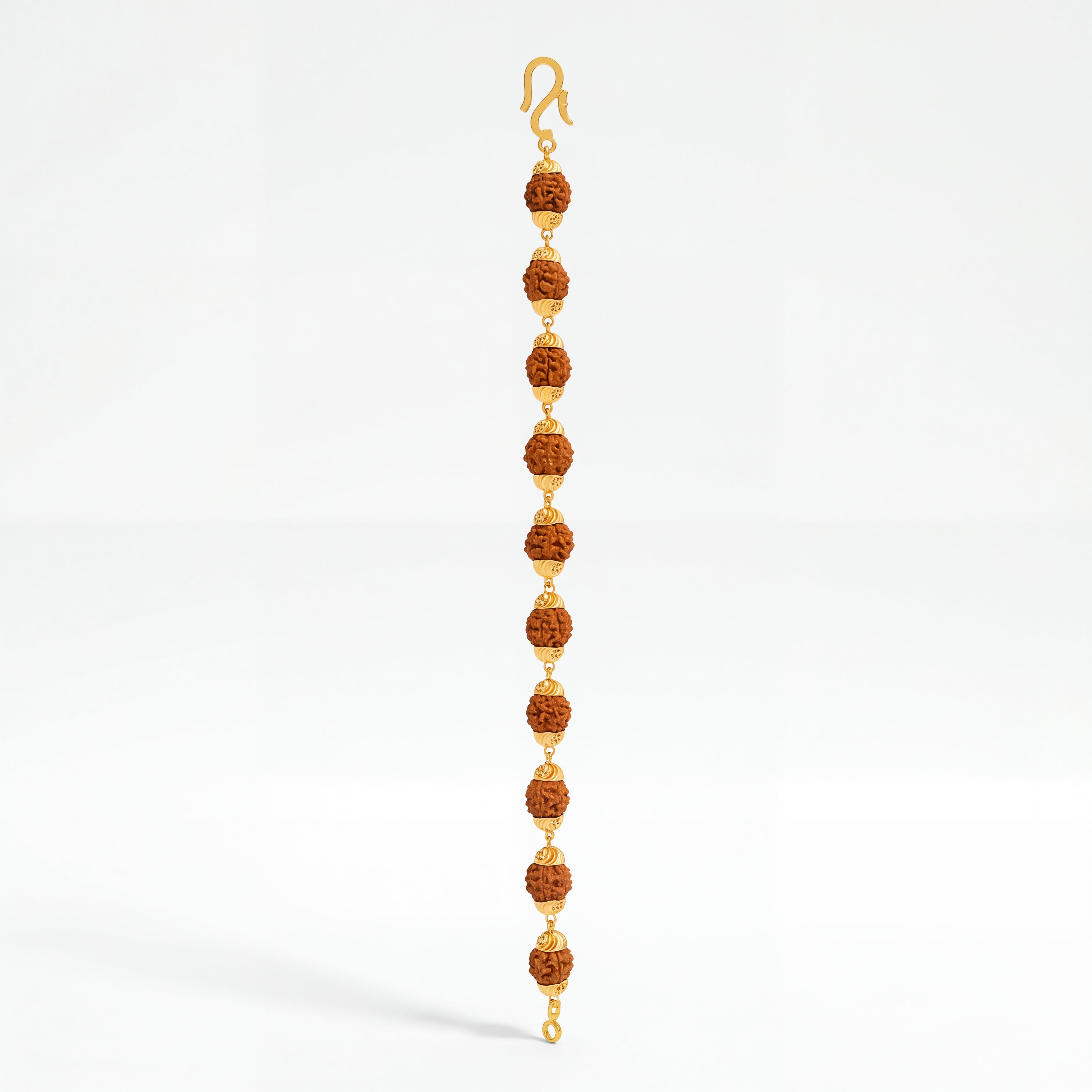 Sacred Aura Rudraksha Gold Bracelet
