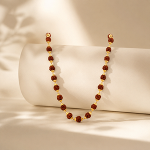 22Kt Gold Rudraksha Mala | Original Rudraksha Chain