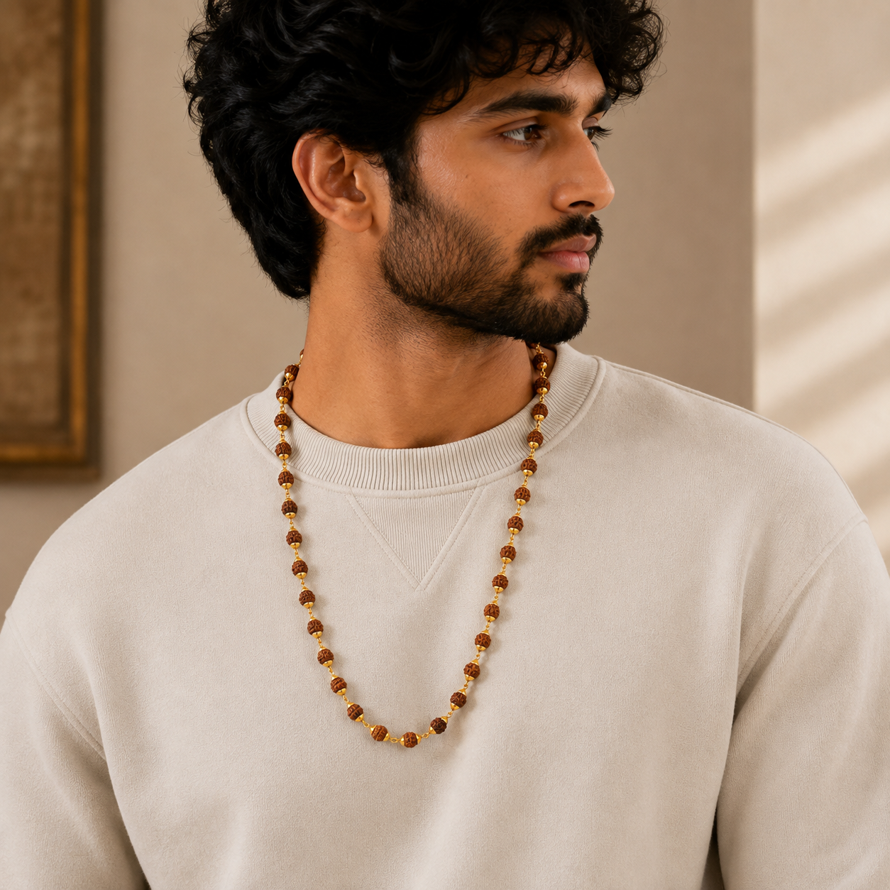 Divine Heritage 22K Gold Rudraksha Mala