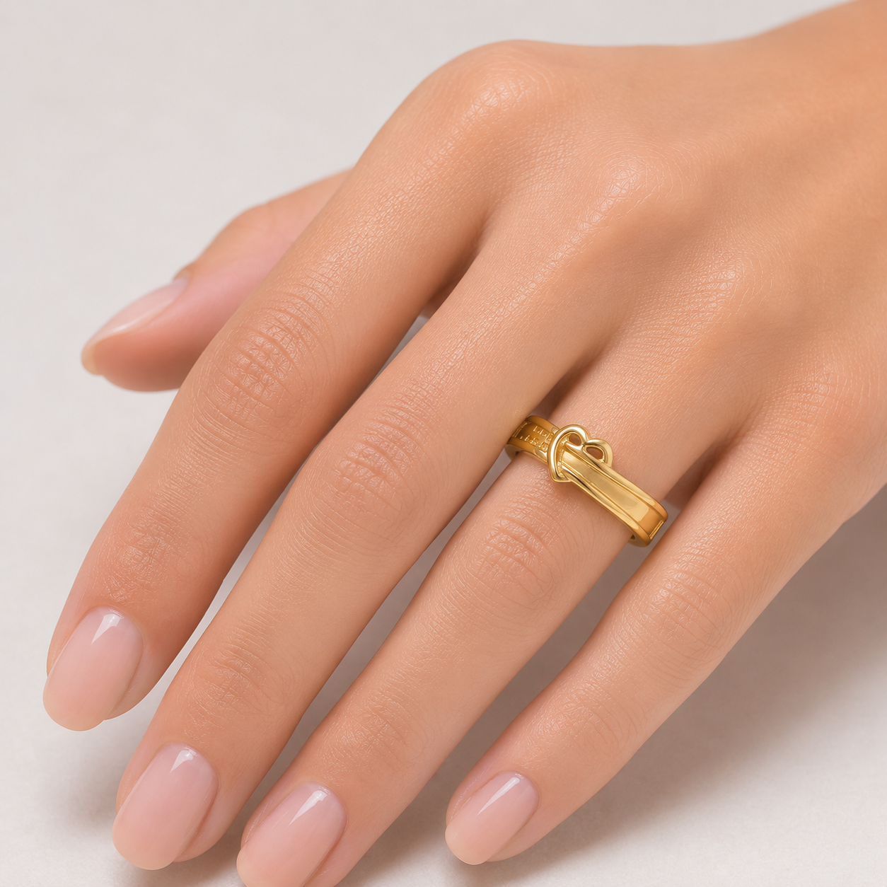 22KT Trendy Knot Gold Ring | Simple & Stylish