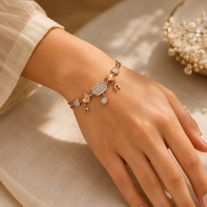 18KT Gold Bracelet for Gifting | Designer Look