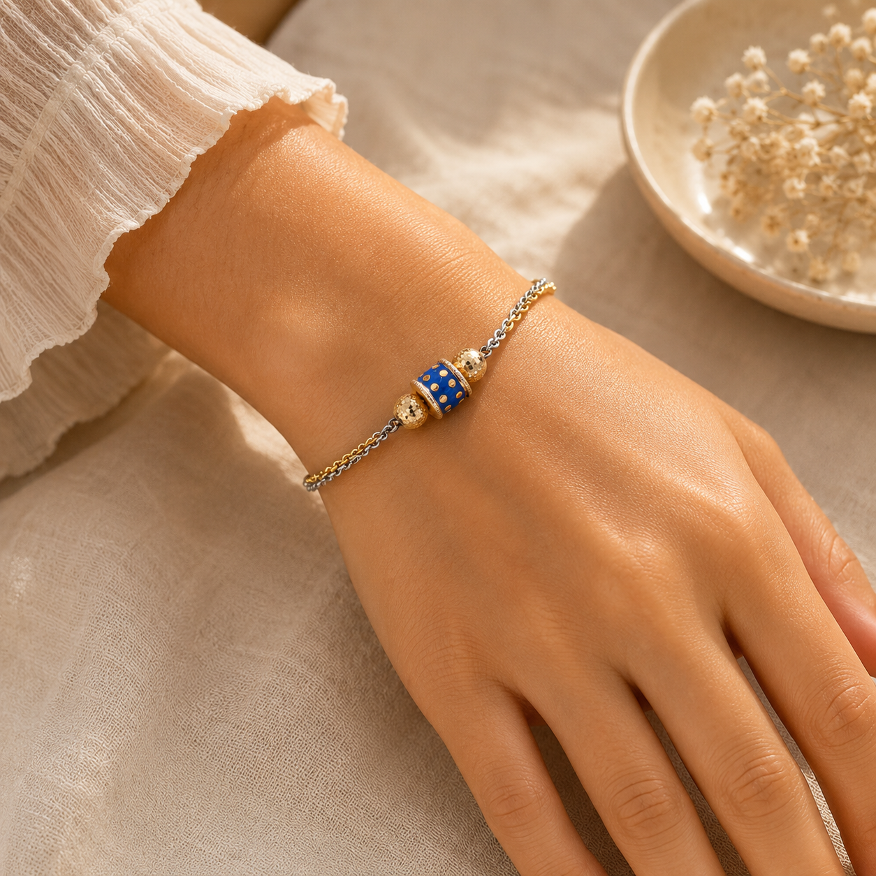 18KT Gold Dual-Tone Bracelet for Women | Latest Design
