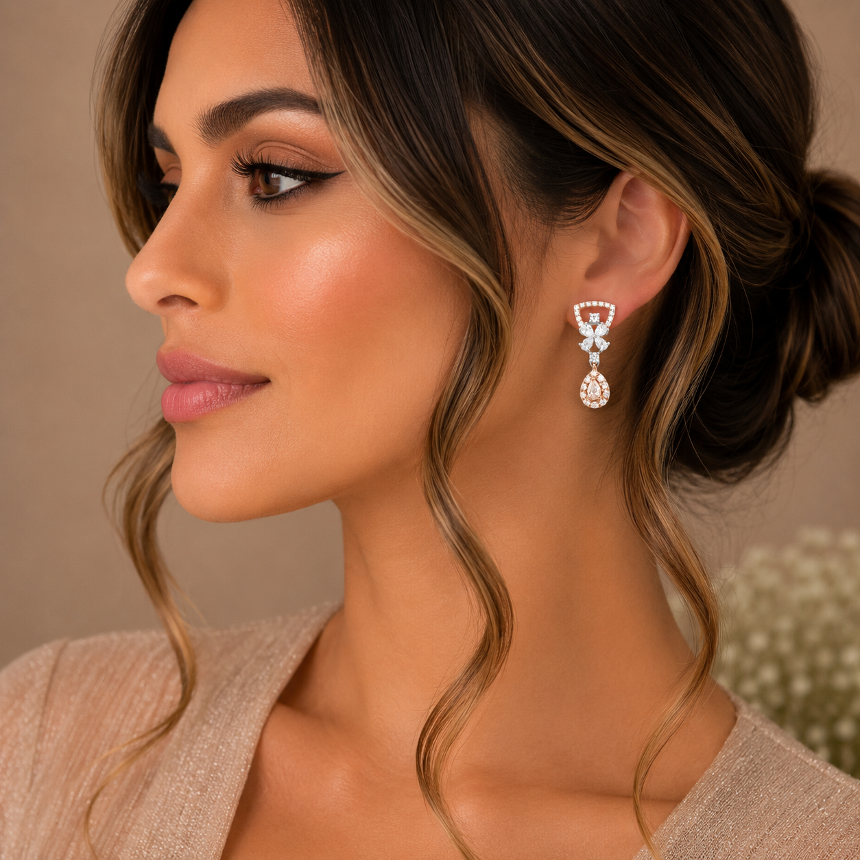 Diamond Drop Earrings for Women