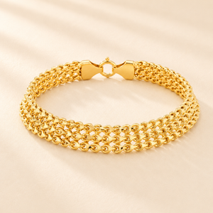 22KT Gold Multi-Link Chain Bracelet