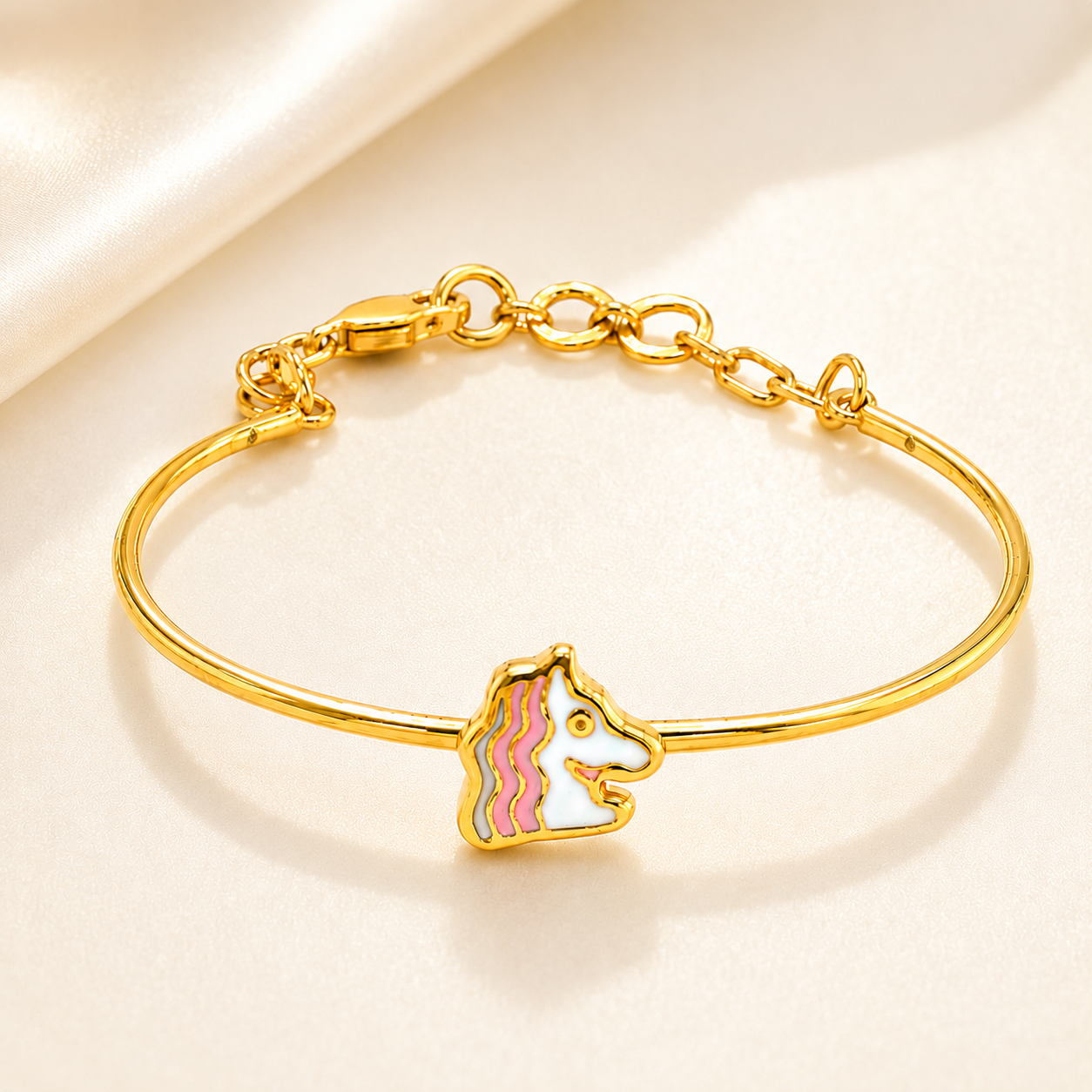 22K Gold Unicorn Bachaa Bracelet