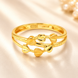 22Kt Trendy Gold Ring for Girls