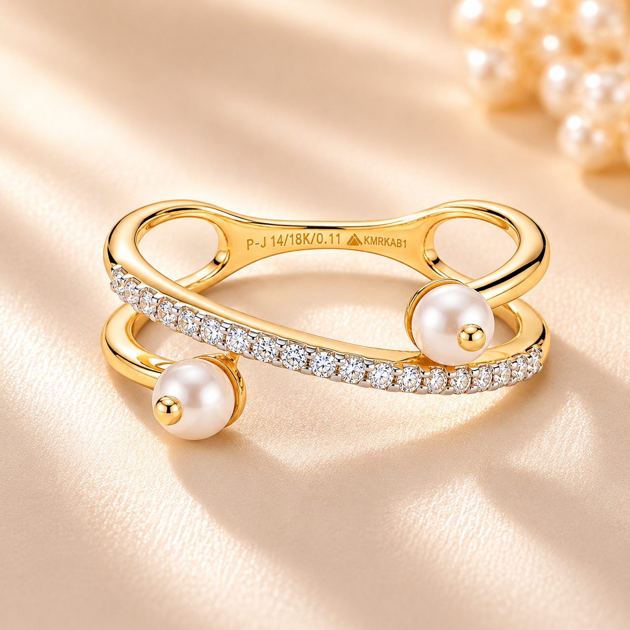 Diamond Accent Open Gold Ring