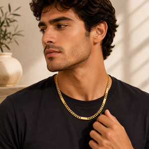 22K Gold Monarch Bar Link Chain