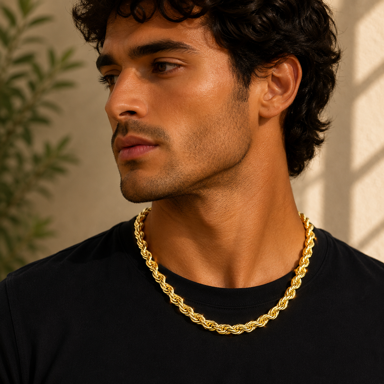 22K Gold Royal Twist Rope Chain